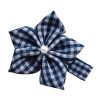 Pearl Blossom Hair Clip Navy and White