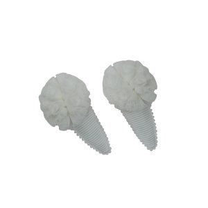 SOFT HEARTBREAKER POMPOM CLIPS (Decorated on covered baby clip)